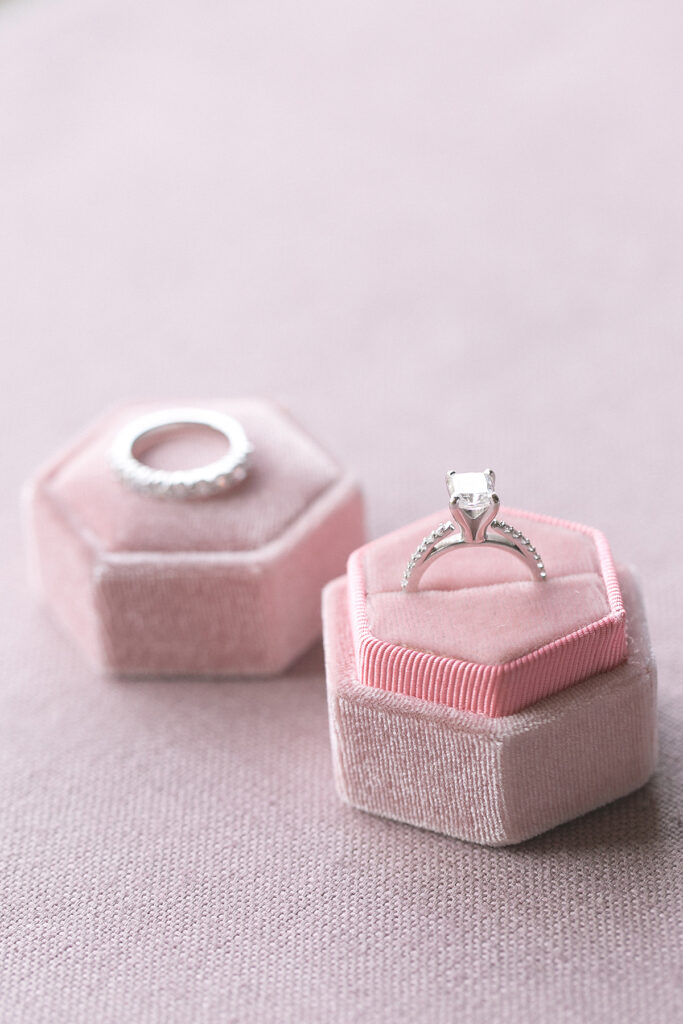 pink ring box for engagement ring