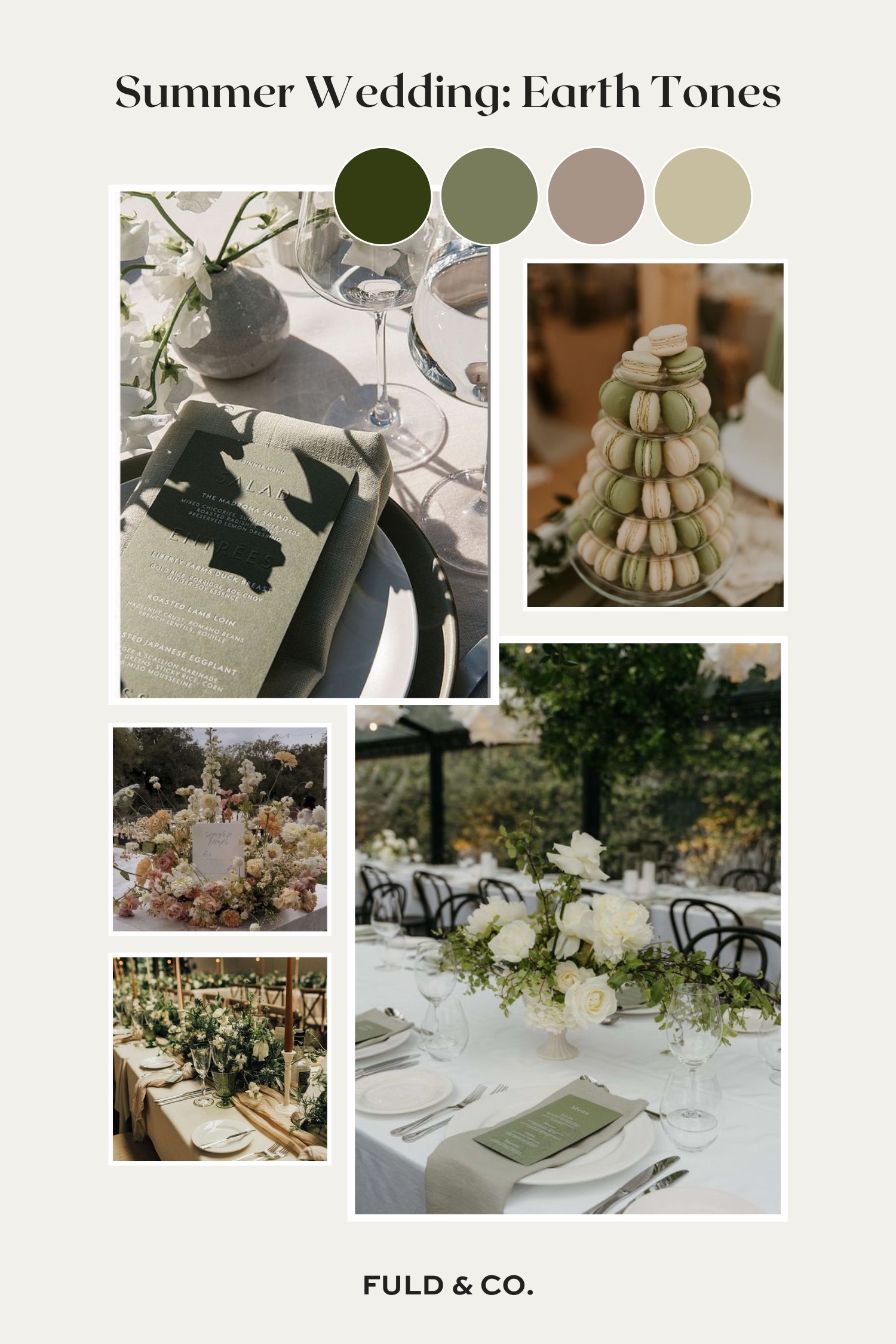 5 Color Palettes for a Summer Wedding - Fuld & Co.