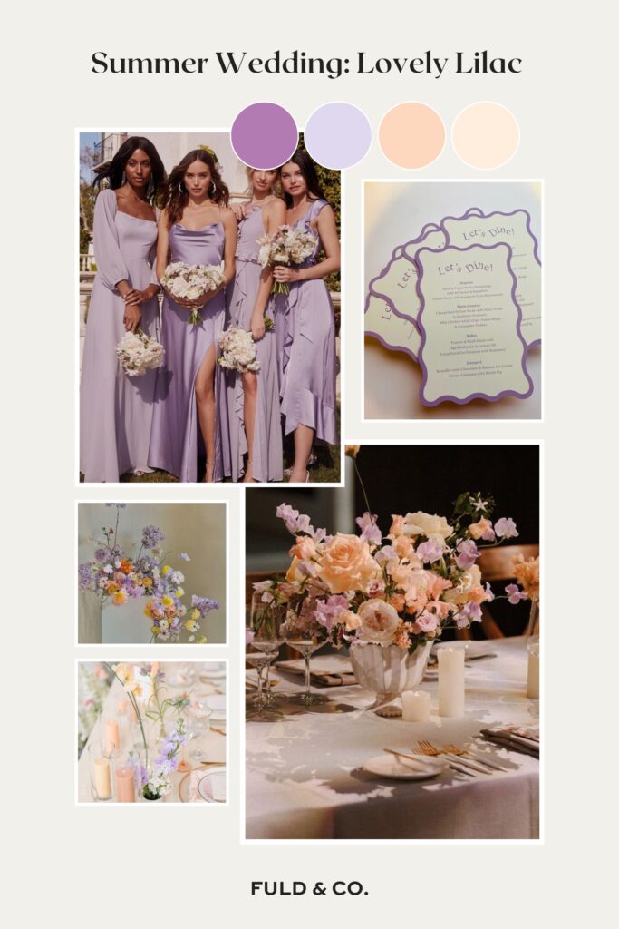 lilac summer wedding